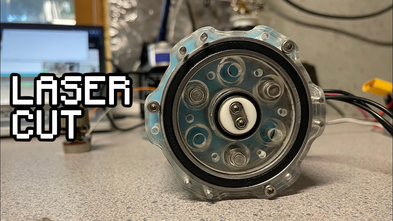 Acrylic Cycloidal Gearbox: Test 1